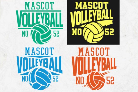 Download Volleyball Mascot SVG Design, Volleyball - Premium Resources