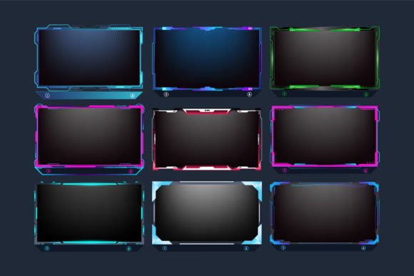 Download Futuristic Gaming Screen Panel Vector - Gaming Collection