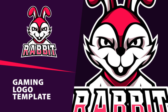 Download Rabbit Mascot Gaming Logo Design - Gaming Collection