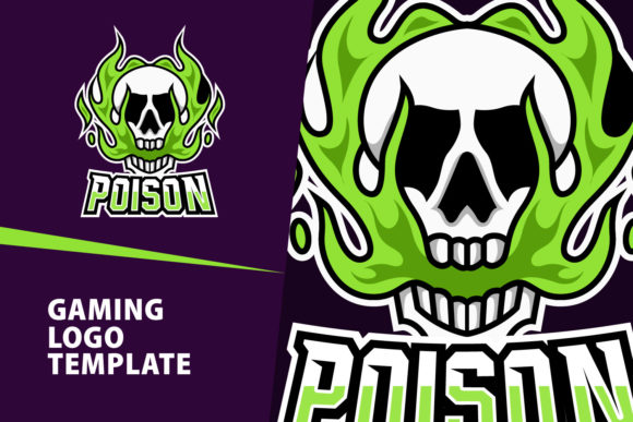 Download Poison Skull Mascot Gaming Logo Design - Gaming Collection