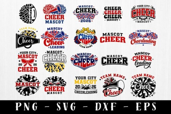 Download Cheer Mascot SVG Bundle Cheerleading - Premium Bundle