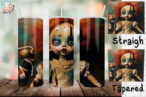 Download Halloween Scary Doll Tumbler,Creepy Doll - Premium Resources