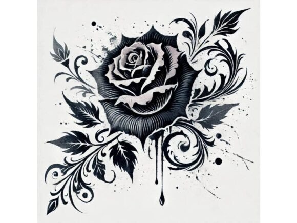 Download Rose Silhouette, Gothic Aesthetic Art - Gothic aesthetic Collection